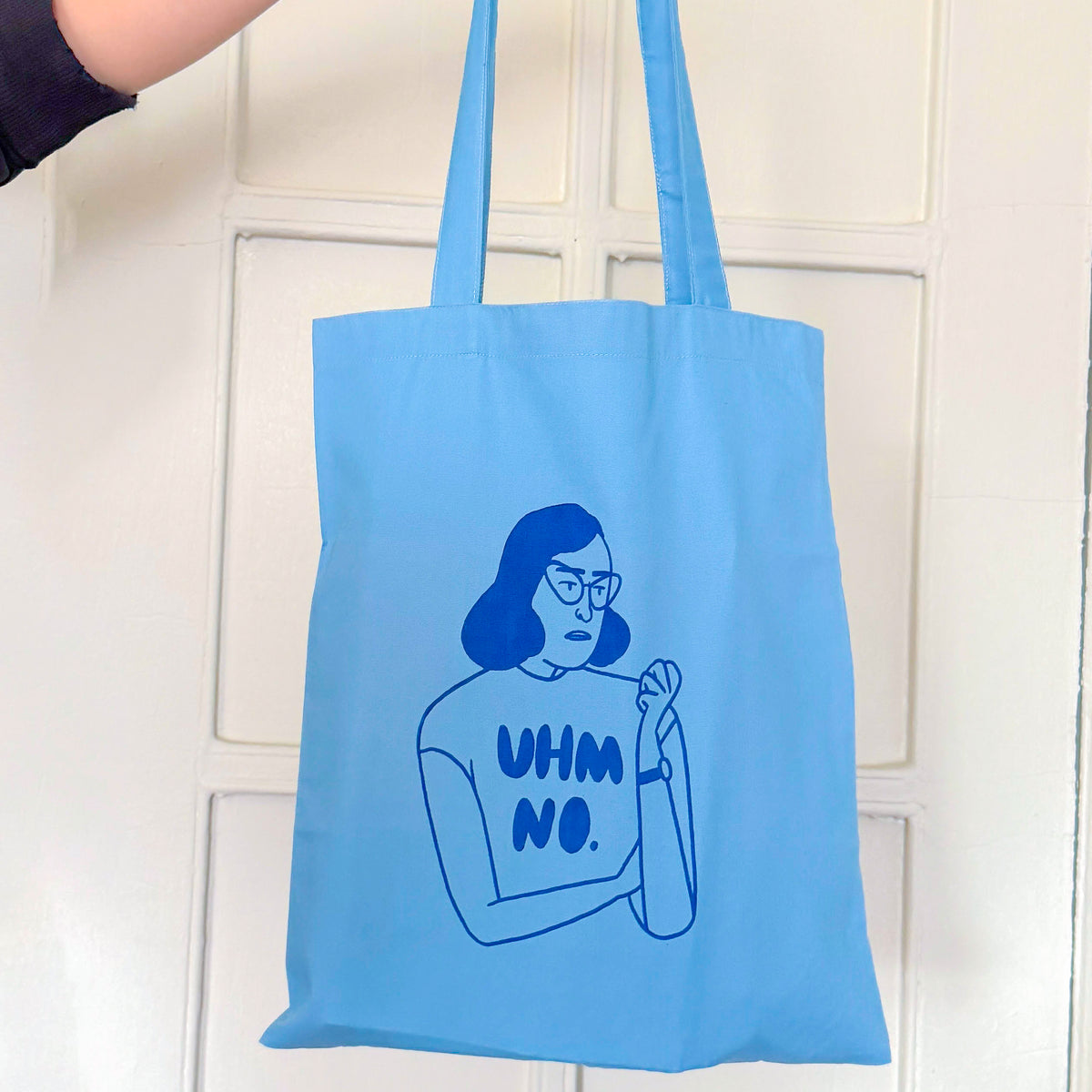 Frannerd - Uhm NO Girl Tote - Light Blue