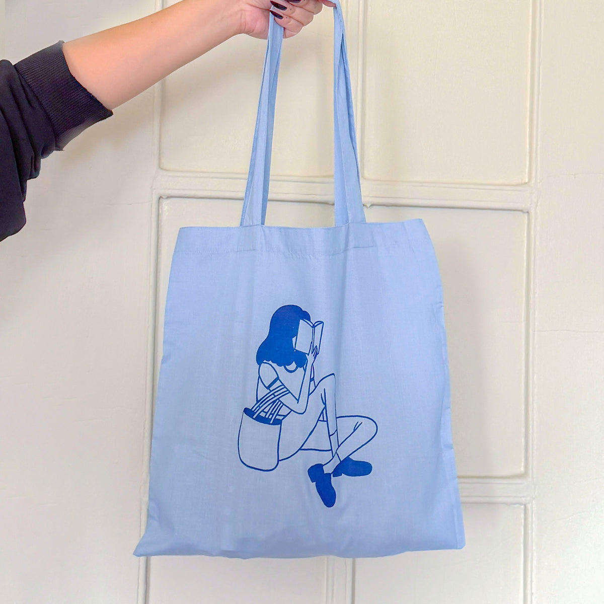 Frannerd - Book Girl Tote - Blue