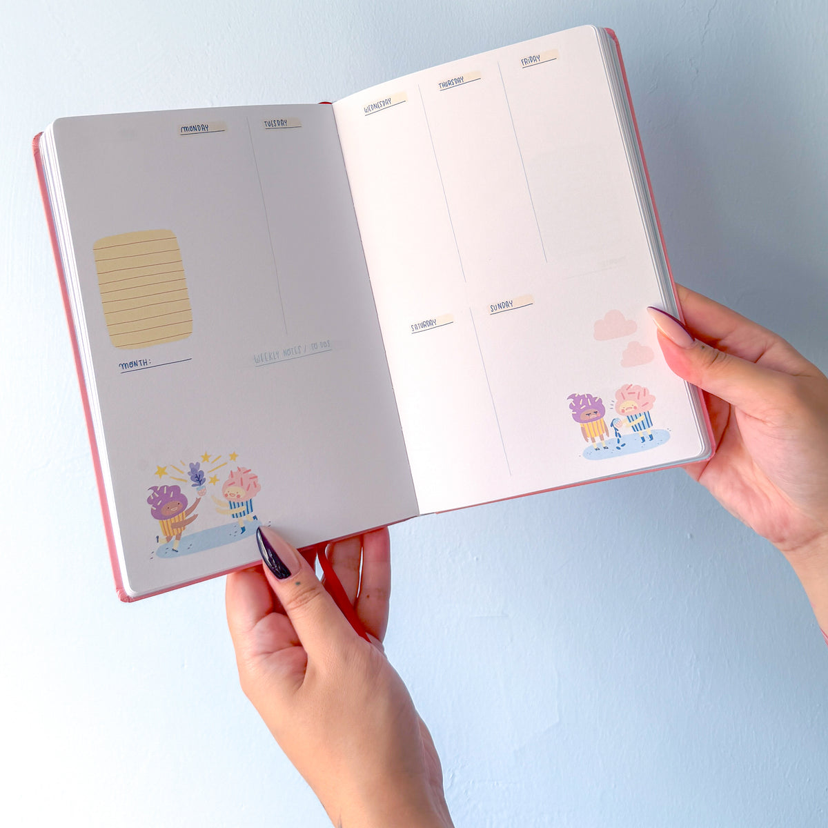 Frannerd - Undated Illustrated Planner - 1 Year