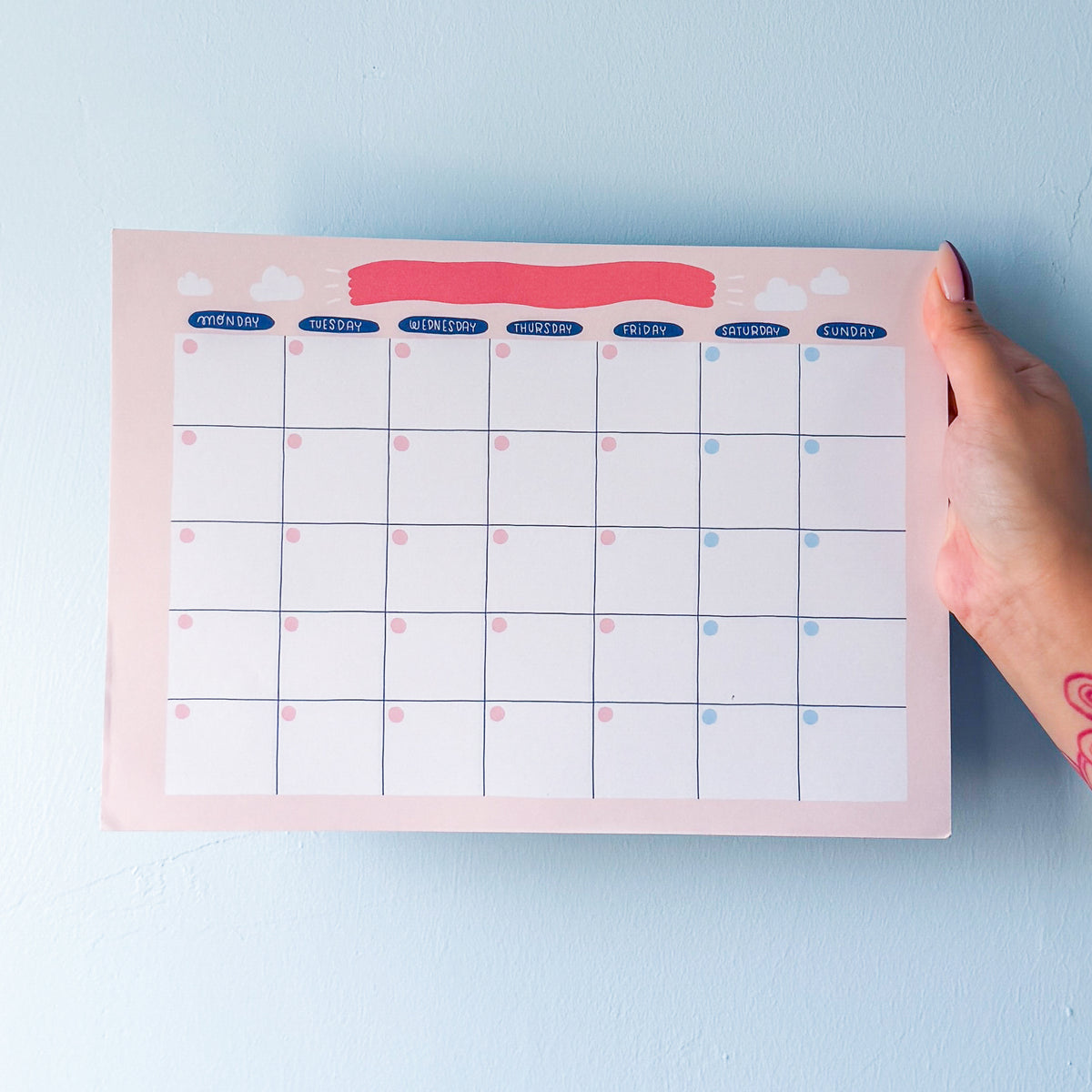 Frannerd - Monthly Schedule Planner Pad