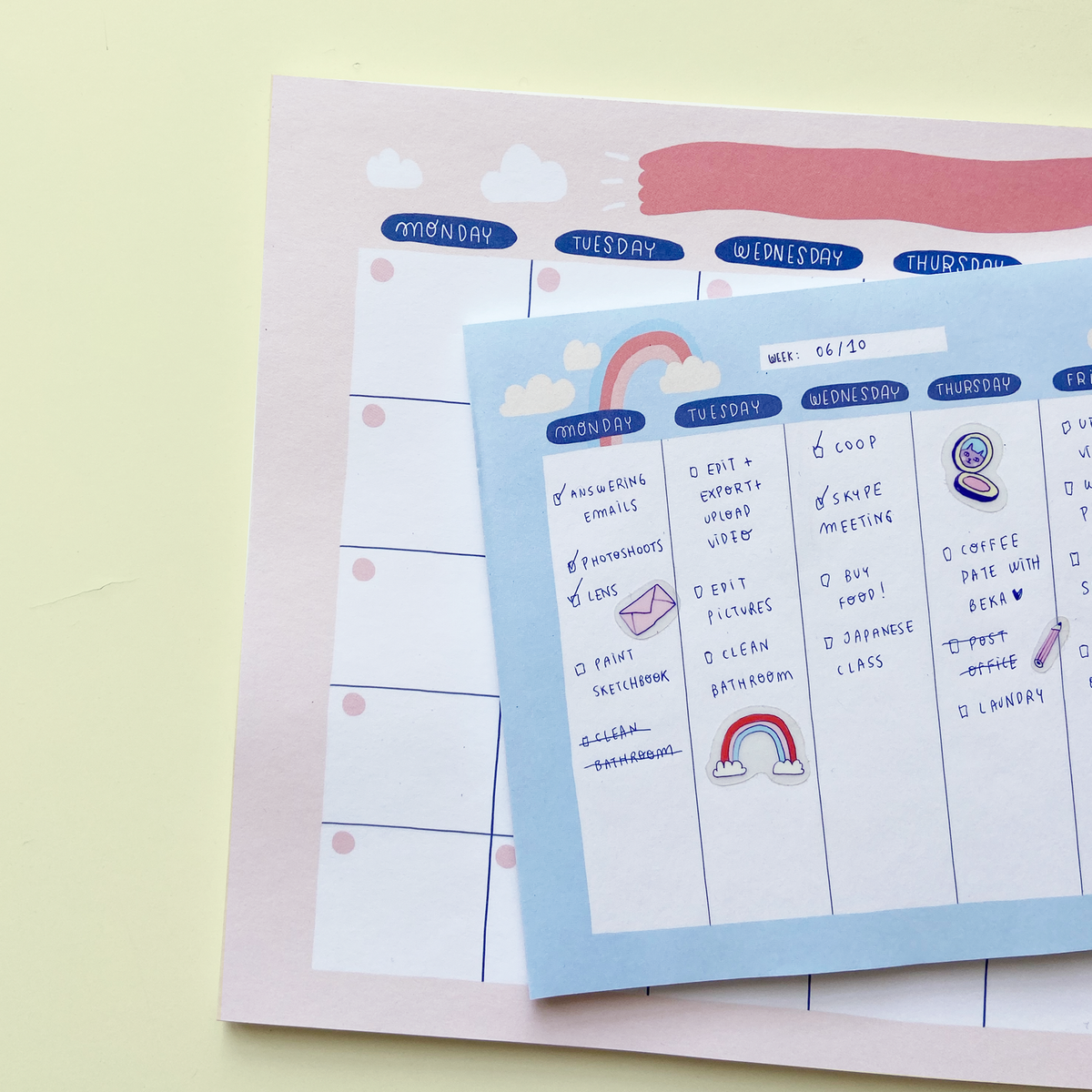 Frannerd - Monthly Schedule Planner Pad