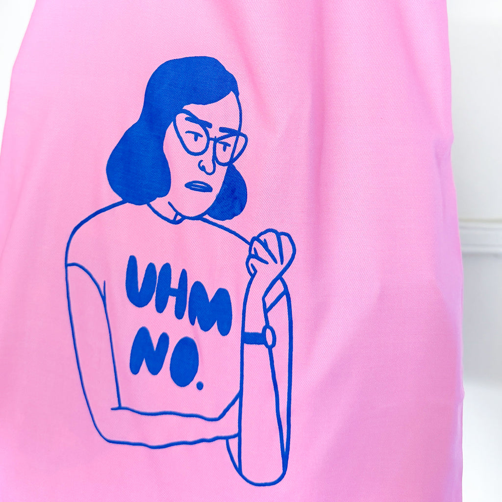 Frannerd - Uhm NO Girl Tote - Pink