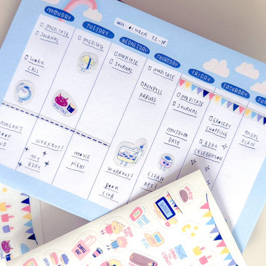 Frannerd - Weekly Schedule Planner Pad