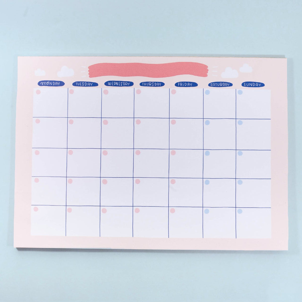 Frannerd - Monthly Schedule Planner Pad